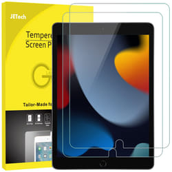 Screen Protector for iPad (10.2-Inch, 2021/2020/2019 Model, 9/8/7 Generation), Tempered Glass Film, 2-Pack