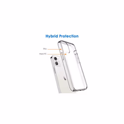 JETech Case for iPhone 12 mini 5.4-Inch, Non-Yellowing Shockproof Phone Bumper Cover, Anti-Scratch Clear Back (Clear)