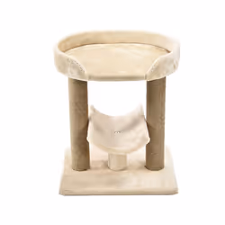 Amazon Basics Top Platform Cat Tree With Scratching Post - 18 x 14 x 22 Inches  Indoor  Beige