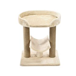Amazon Basics Top Platform Cat Tree With Scratching Post - 18 x 14 x 22 Inches  Indoor  Beige