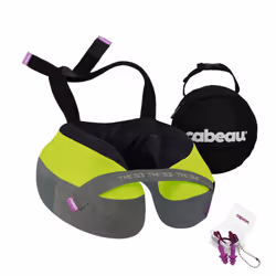 Cabeau The Neck's Evolution  TNE S3 Travel Neck Pillow Memory Foam Airplane Pillow - Neck Pillow with Attachment Straps - 360 ...