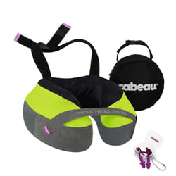 Cabeau The Neck's Evolution  TNE S3 Travel Neck Pillow Memory Foam Airplane Pillow - Neck Pillow with Attachment Straps - 360-Degree Support for Trave