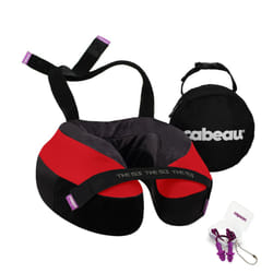 Cabeau The Neck's Evolution  TNE S3 Travel Neck Pillow Memory Foam Airplane Pillow - Neck Pillow with Attachment Straps - 360-Degree Support for Trave