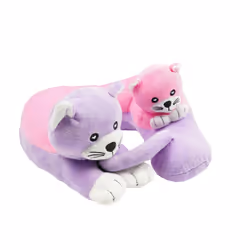 Cabeau Evolution Kids Travel Pillow with Innovative Chin Strap  Head Support  Super Soft  Fun Children Pillow Design for Com