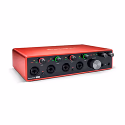 Focusrite Scarlett 18i8 3rd Generation, Rackmounted, Red, Black, USB Type-C, 24-bit/192kHz, USB