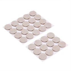 Amazon Basics Round Felt Furniture Pads  1 inch  32 Count  4 x 4 x 3/8""""  4.7"""" x 4.7"""" x 0.4""""  Beige
