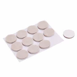 Amazon Basics Round Felt Furniture Pads  1 inch  32 Count  4 x 4 x 3/8""""  4.7"""" x 4.7"""" x 0.4""""  Beige