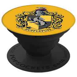 Official PopSockets PopGrip Expanding Stand Ring Holder Finger Grip For Mobile Phones, Tablets, iPads - Hufflepuff