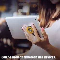Official PopSockets PopGrip Expanding Stand Ring Holder Finger Grip For Mobile Phones, Tablets, iPads - Hufflepuff