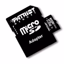 Patriot Memory Flash Card 16GB, 16 GB, MicroSDHC, Black