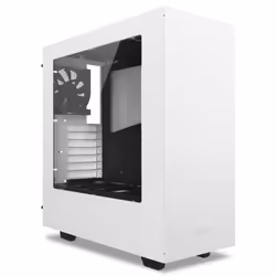 NZXT S340, Midi Tower, PC, White, ATX, micro ATX, Mini-ITX, Plastic, Steel, 16.1 cm