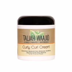 Taliah Waajid Curly Curl Cream 177ml, Hair cream, Unisex, Curly hair, 177 ml, Anti-frizz, Conditioning, Moisturizing, Nutriti ...