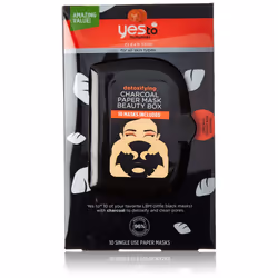 Yes To Tomatoes Detoxifying Charcoal Paper Face Mask - 10 Count Facial Mask Beauty Box