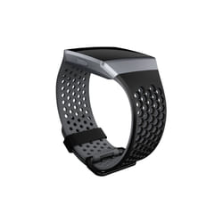 Fitbit FB-164SBBKL Band Black Aluminium, Elastomer