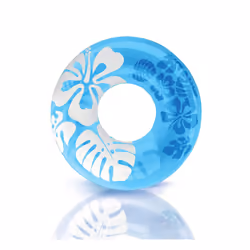 Intex Colorful Transparent Inflatable Swimming Pool Tube Raft (3 Pack) | 59251EP