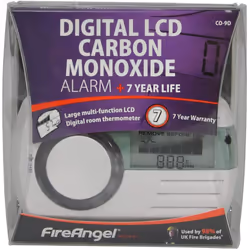 Fireangel CO-9D Digital Sealed for Life Carbon Monoxide Alarm, White