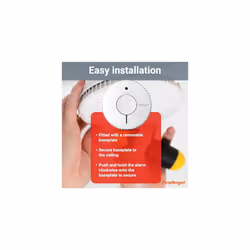 Optical Smoke Alarm 2-Pack - FA6620 10-Year Battery Smoke Alarms for Home with Test/Silence Button - Replacement for FireAngel ST-622/ST-620 - Early