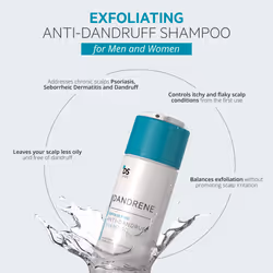 DS Laboratories Dandrene Anti Dandruff Shampoo - Exfoliating Shampoo for Dry Itchy Scalp  Dandruff Scalp Treatment  Seborrheic Dermatitis & Psoriasis