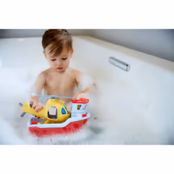 Green Toys Rescue Boat & Helicopter Bath boat Blue, Red, White, Yellow - Additional view 7