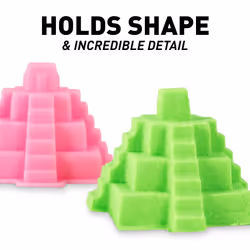 National Geographic Play Sand - 900 Grams of Sand with Castle Moulds and Tray