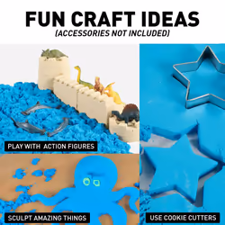 National Geographic Sparkling Play Sand - 900 Grams of Shimmering Sand with Castle Molds (Purple) - A Kinetic Sensory Activity
