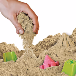 NATIONAL GEOGRAPHIC Play Sand - 12 Lbs. of Natural Sand with Castle Molds - A Fun Sensory Activity