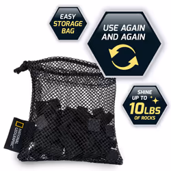 NATIONAL GEOGRAPHIC Rock Tumbling Media - GemFoam Reusable Rock Polisher Foam  Use After Rock Tumbling Grit Cycles  Adds Shine to Tumbled Rocks and Mi