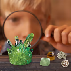 National Geographic Earth Science Kit - Over 15 Science Experiments & STEM Activities for Kids, Includes Crystal Growing Kit,...