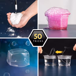 NATIONAL GEOGRAPHIC Science Magic Kit - Perform 20 Unique Science Experiments as Magic Tricks, Includes Magic Wand and Over 50...