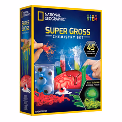 NATIONAL GEOGRAPHIC Gross Science Kit - 45 Experiments- Dissect a Brain Make Glowing Slime Worms for Kids 8-12 STEM Projec ...