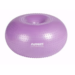 FitPAWS Pet Balance Ball TRAX Donut 55cm Purple Inflatable Fitness Training