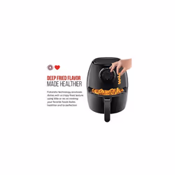 Chefman TurboFry 3.5 Litre Air Fryer Oven w/ Dishwasher-safe Basket and Dual-control Temperature, 60-minute Timer & 15-cup Capacity, BPA-free, Ma