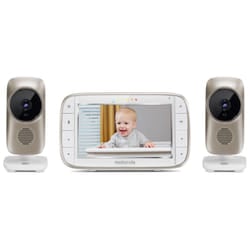 Motorola MBP845CONNECT-2 5"""" Video Baby Monitor with Wi-Fi Viewing  2 Cameras  Digital Zoom  Two-Way Audio  and Room Temperature Display