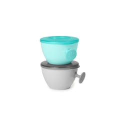 Easy Grab Bowls Grey and Soft Teal