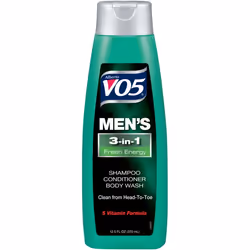 VO5 Men’s 3-in-1 Fresh Energy, 370ml, 370 ml, Men, Water, Sodium Laureth Sulfate, Cocamidopropyl Betaine, Lauryl Glucoside, S ...
