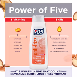 VO5 Solutions Anti-Frizz Conditioner - 11 Fl Oz - Help Tame and Smooth Unruly Hair  Giving You a Sleek  Beautiful Look