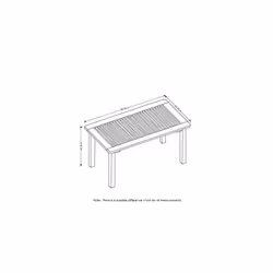 Patio Tables Wood Natural one size