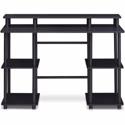 Furinno Computer Desks, Wood, Espresso/Black, one Size