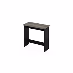 Simplistic Computer Desk, Study Desk, Writing Desk, French Oak/Black, 80 (W) x 75.7 (H) x 39.4 (D) cm