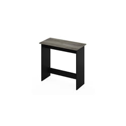 Simplistic Computer Desk, Study Desk, Writing Desk, French Oak/Black, 80 (W) x 75.7 (H) x 39.4 (D) cm