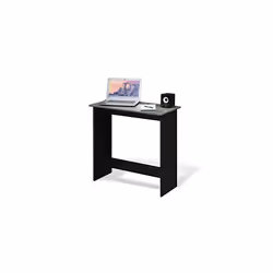 Simplistic Computer Desk, Study Desk, Writing Desk, French Oak/Black, 80 (W) x 75.7 (H) x 39.4 (D) cm - Additional view 4