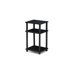 FURINNO Just 3-Tier End Table, 1-Pack, Americano/Black