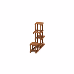 Tioman Hardwood Flower Stand in Teak Oil, Natural, FG18451