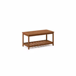 Furinno FG18508 Tioman Hardwood Patio Furniture 2-Tier Coffee Table in