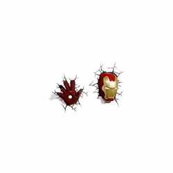 Marvel Iron Man Mask 3D Wall Light, for Not suitable for children under 36 months