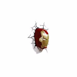 Marvel Iron Man Mask 3D Wall Light, for Not suitable for children under 36 months
