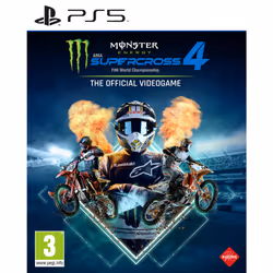 Milestone Srl Monster Energy Supercross – The Official Videogame 4, PlayStation 5, Multiplayer mode, E (Everyone), Physical m ...