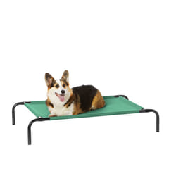 Amazon Basics Cooling Elevated Pet Bed  Medium (43 x 26 x 7.5 Inches)  Green