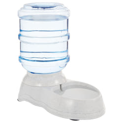 Amazon Basics Gravity Pet Water Dispenser for Cat  Dog  1 Gallon Capacity  Gray