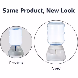Amazon Basics Gravity Pet Water Dispenser for Cat  Dog  1 Gallon Capacity  Gray